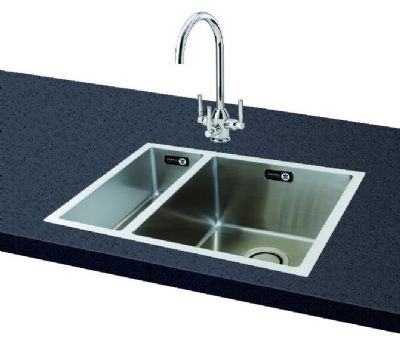 CARRON PHOENIX DECA 150 INSET/UNDERMOUNTED POLISHED STAINLESS STEEL SINK L/H, 127.0442.746